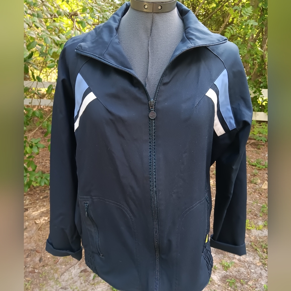 Women's NIKE Play Up navy track tennis sports jacket XL (16-18)